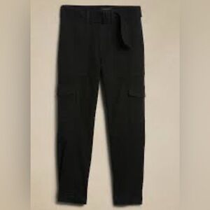 BANANA REPUBLIC SLIM REFINED STRETCH CARGO PANT Black Cargo Pants
